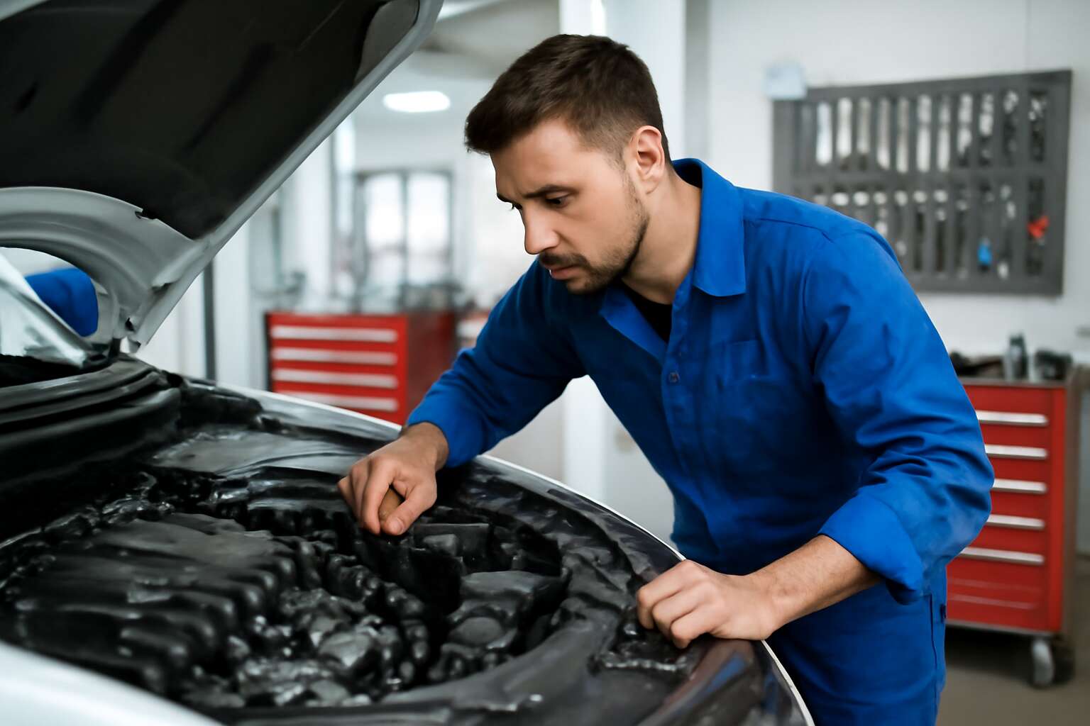 Behind the wrench: auto mechanic photos that reveal skilled hands and sparks
